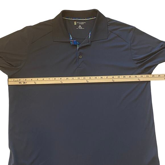 St Andrews Of Scottland Shirt Mens XL Gray Golf Polo Performance Short Sleeve - Picture 9 of 9
